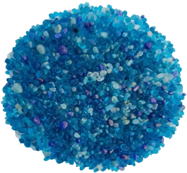 Aqua and Iridescent Blue Blend